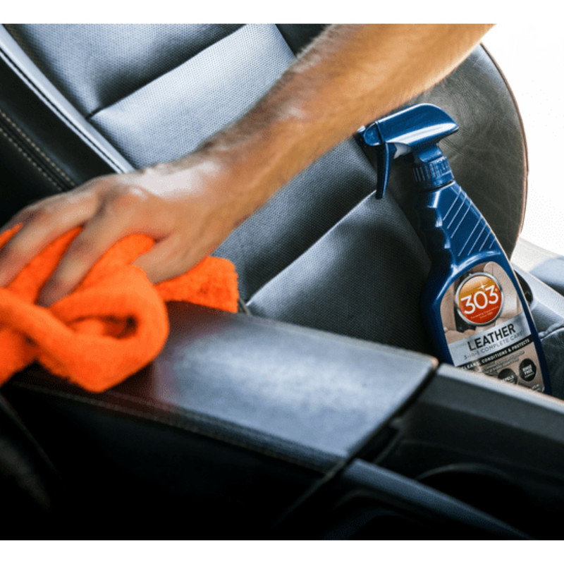 Квик-детейлер для кожи салона 303 Automotive Leather 3-in-1 Complete Care, 473 мл