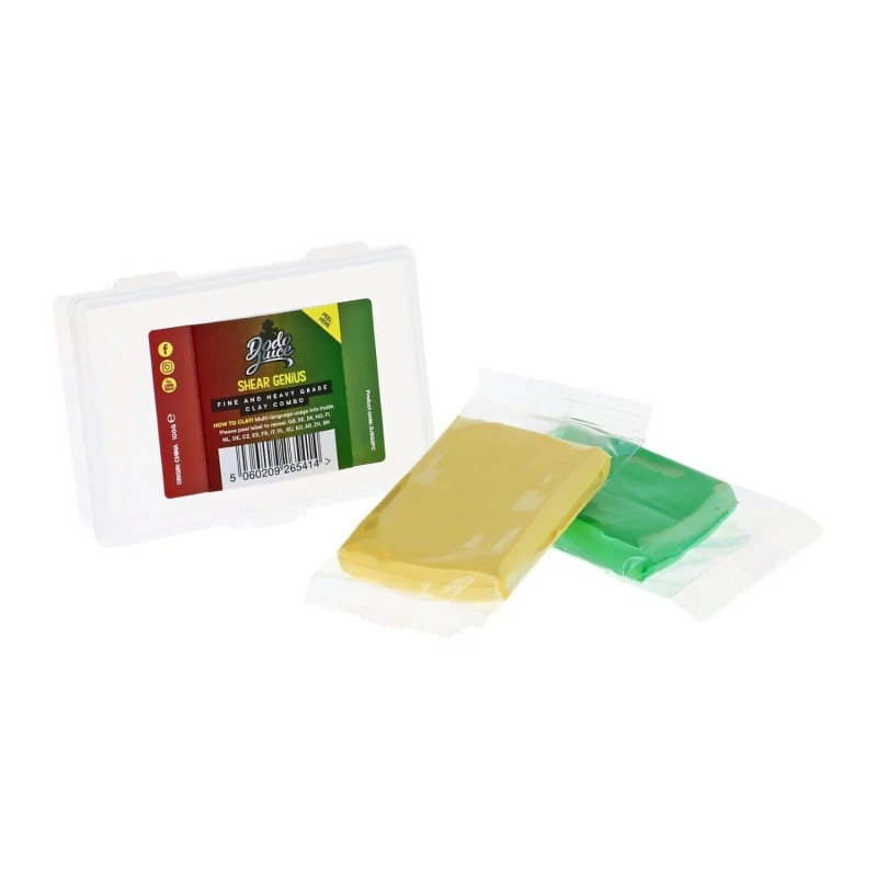 Набір глини для авто Dodo Juice Shear Genius, Fine + Heavy 2x50 г