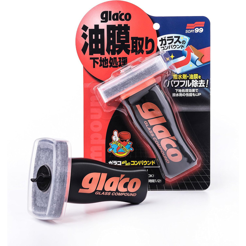 Абразивный очиститель стекла Soft99 Glaco Glass Compound Roll On, 100 мл