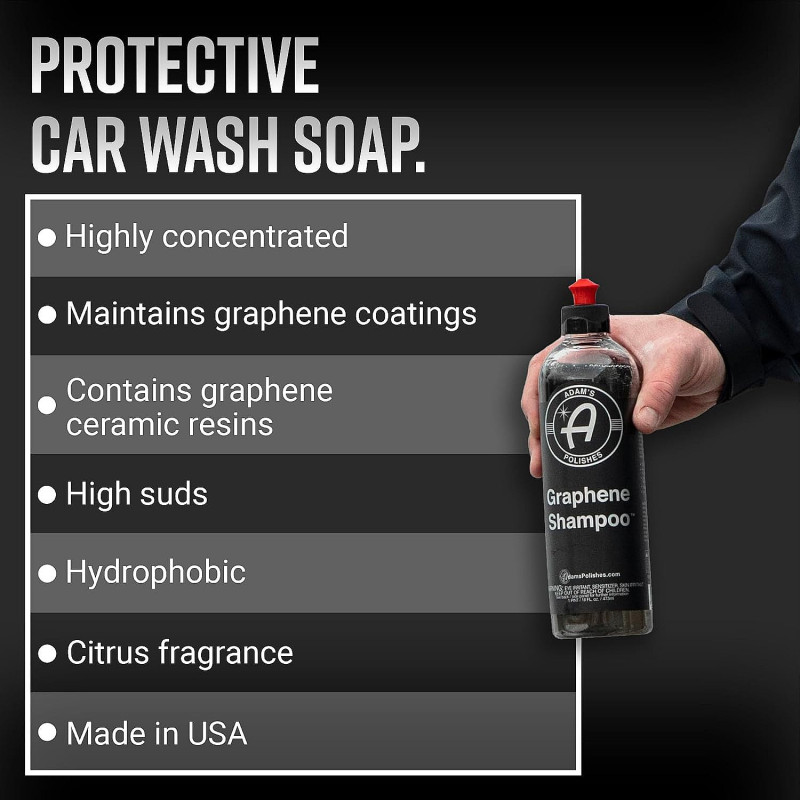 Графеновый автошампунь Adam's Polishes Graphene Shampoo, концентрат 473 мл