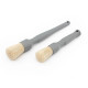 Набор кистей для детейлинга Detail Factory Boars Hair Brush Set Grey, натуральная щетина кабана 2 шт