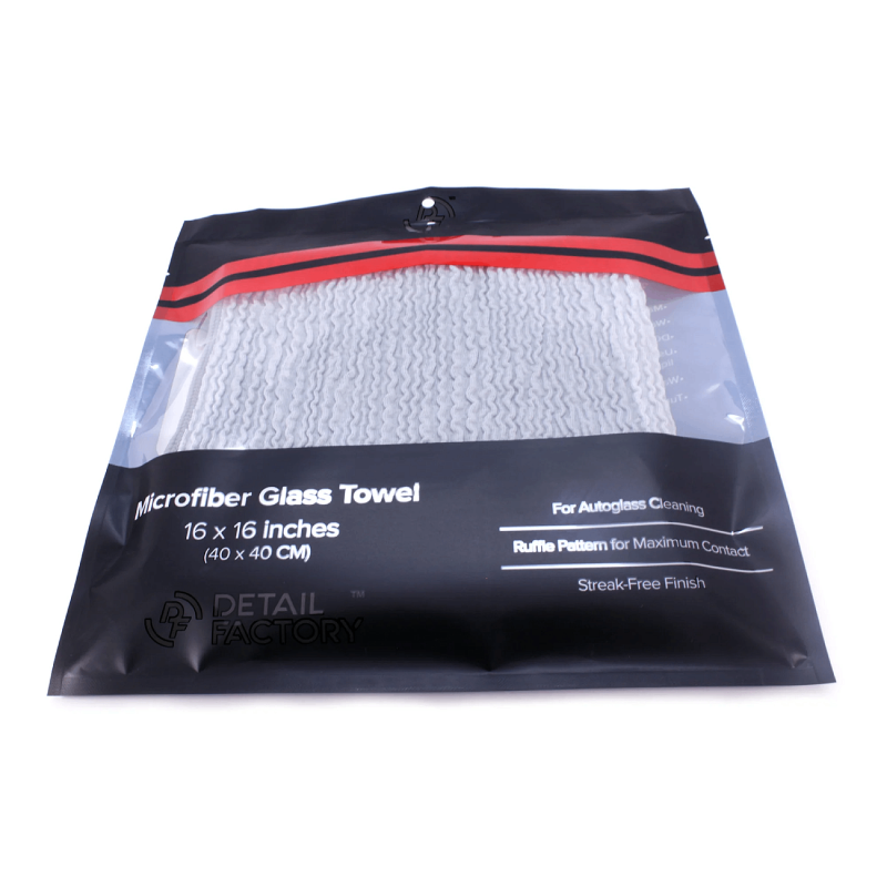 Микрофибра для стекла Detail Factory Microfiber Glass Towel, двусторонняя 70/30, 40x40 см