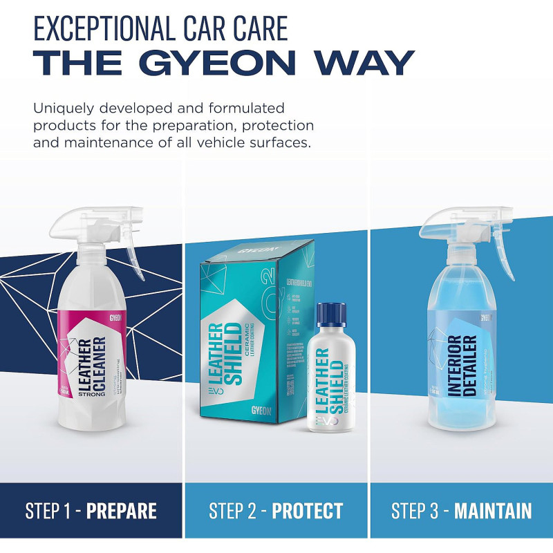 Очисник шкіри салону Gyeon Q2M LeatherCleaner Strong, для підготовки під покриття 500 мл