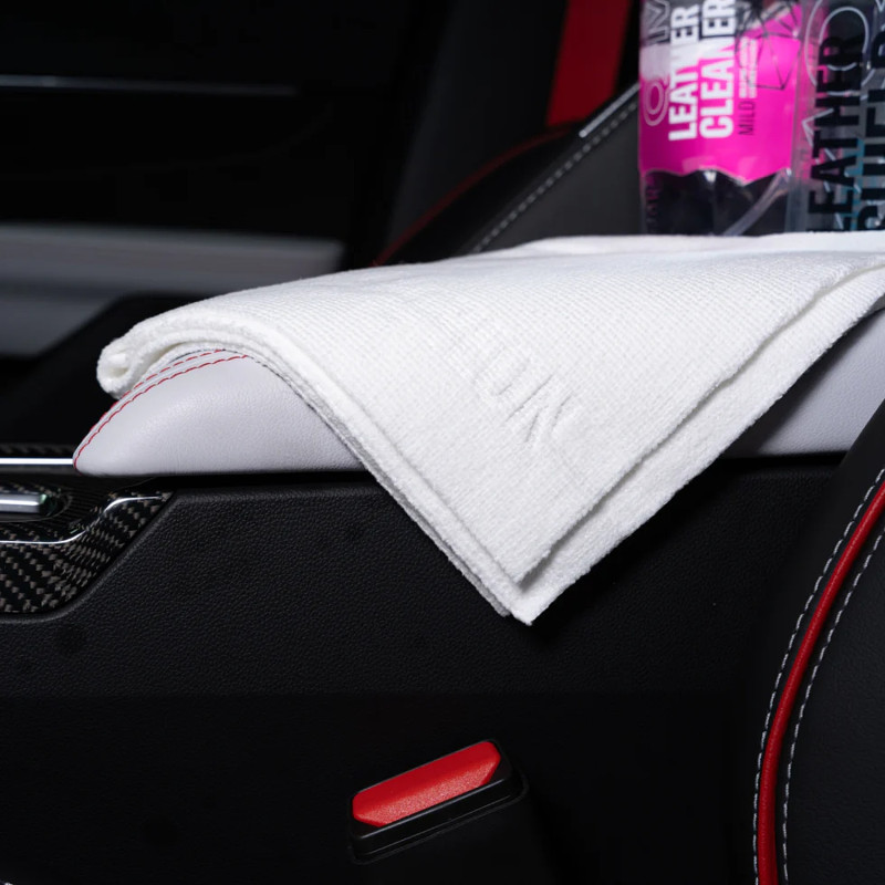 Набір серветок з мікрофібри для шкіри салону Gyeon Q2M LeatherWipe EVO, 2 шт 40x40 см