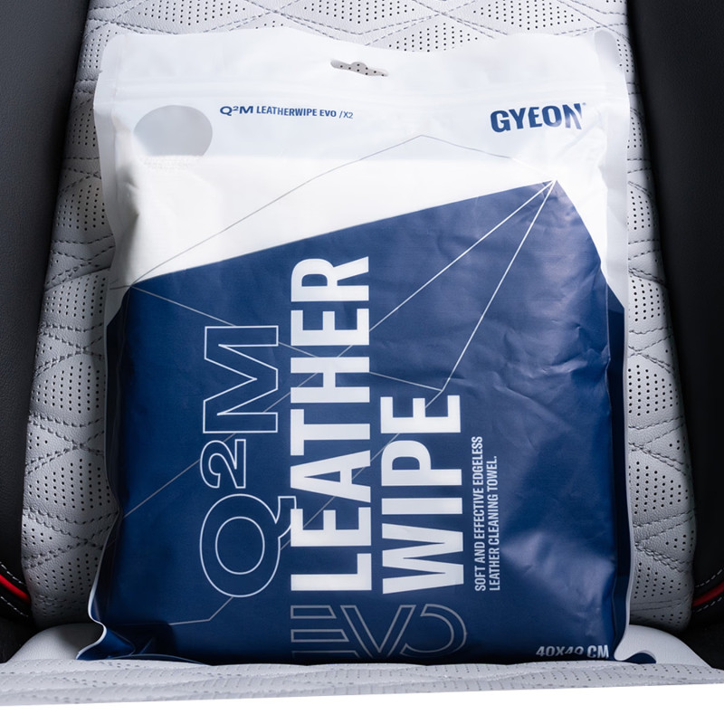 Набір серветок з мікрофібри для шкіри салону Gyeon Q2M LeatherWipe EVO, 2 шт 40x40 см
