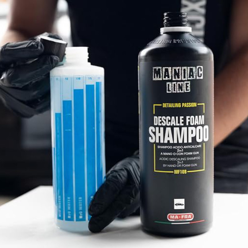 Кислотный автошампунь Ma-Fra Maniac Line Descale Foam Shampoo, концентрат 1000 мл