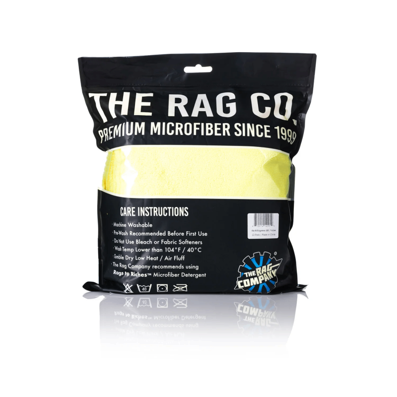 Универсальная микрофибра The Rag Company Edgeless 300 Yellow, 40x40 см